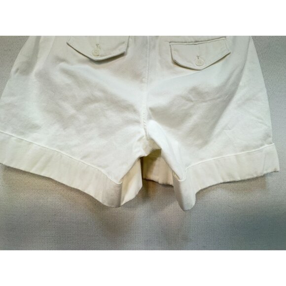 Banana Republic Womens Martin Fit Chino Shorts Size 2 White Summer Casual Pocket - Picture 11 of 12